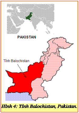 Text Box: Hình 4: Tỉnh Balochistan, Pakistan.